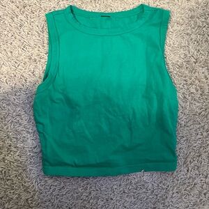 Green tank top